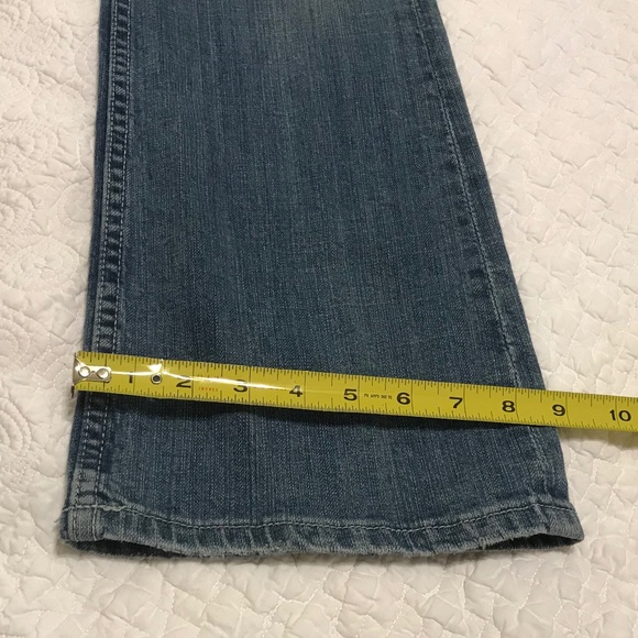 Miss Me Special Edition cowhide rhinestone bootcut 5 pocket blue jeans (size 28) - Picture 12 of 16